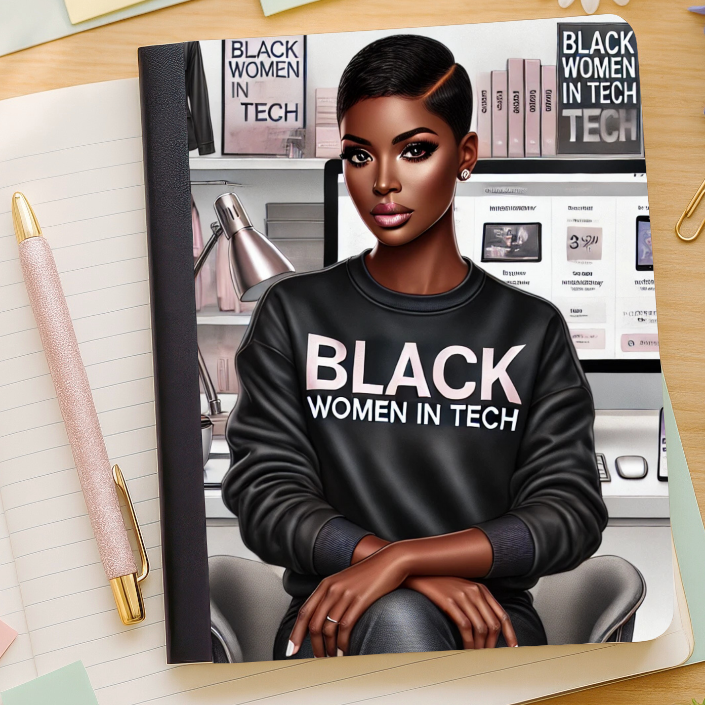 Black Women In Tech Composition Notebook