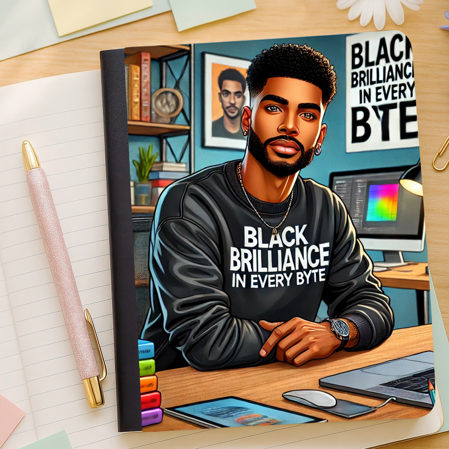 Black Brilliance Composition Notebook