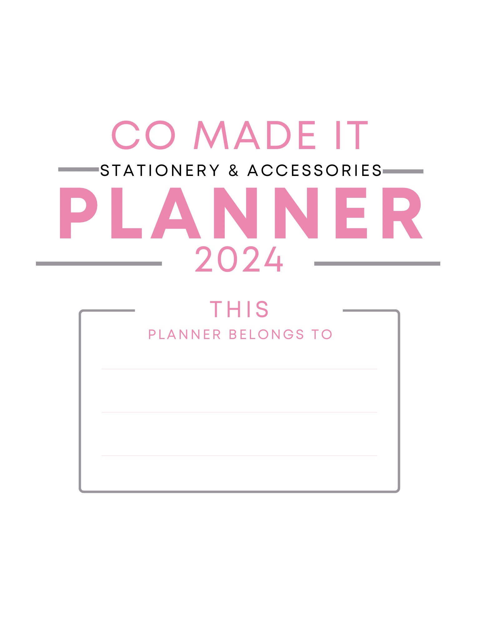 2024 Curvy Girls Planner