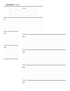 2023 Actions Only Planner