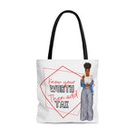 Load image into Gallery viewer, Know Your Worth Tote Bag
