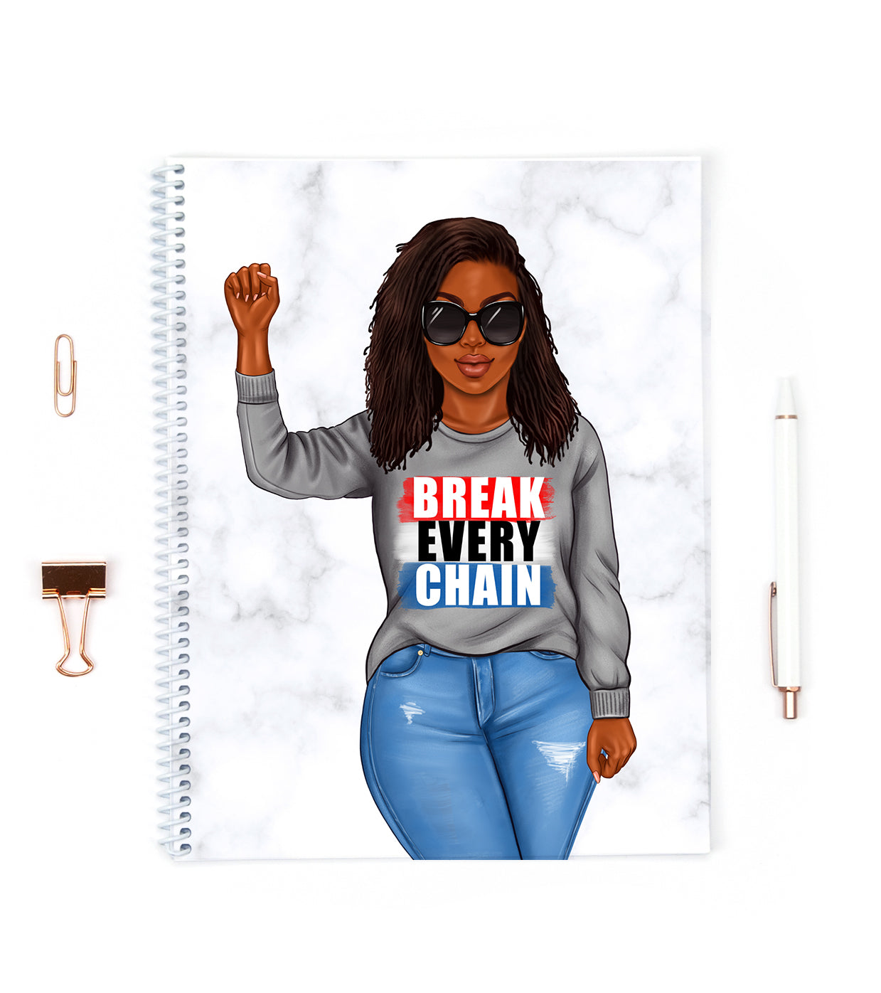 Break Every Chain Spiral Notebook