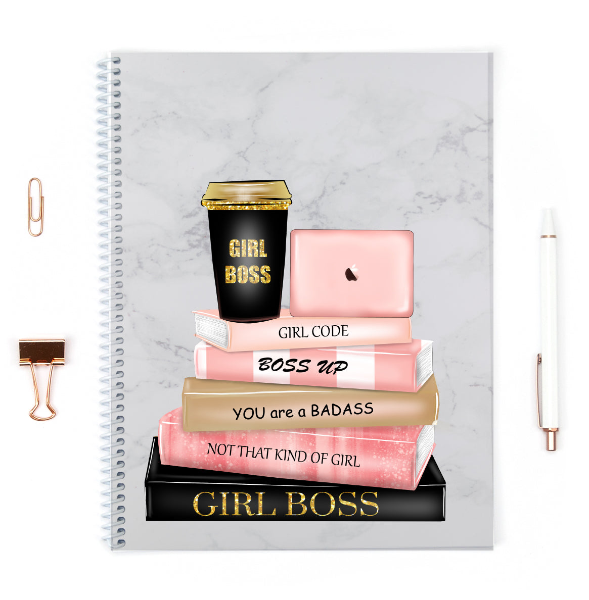 Educated Girl Boss Spiral Notebook