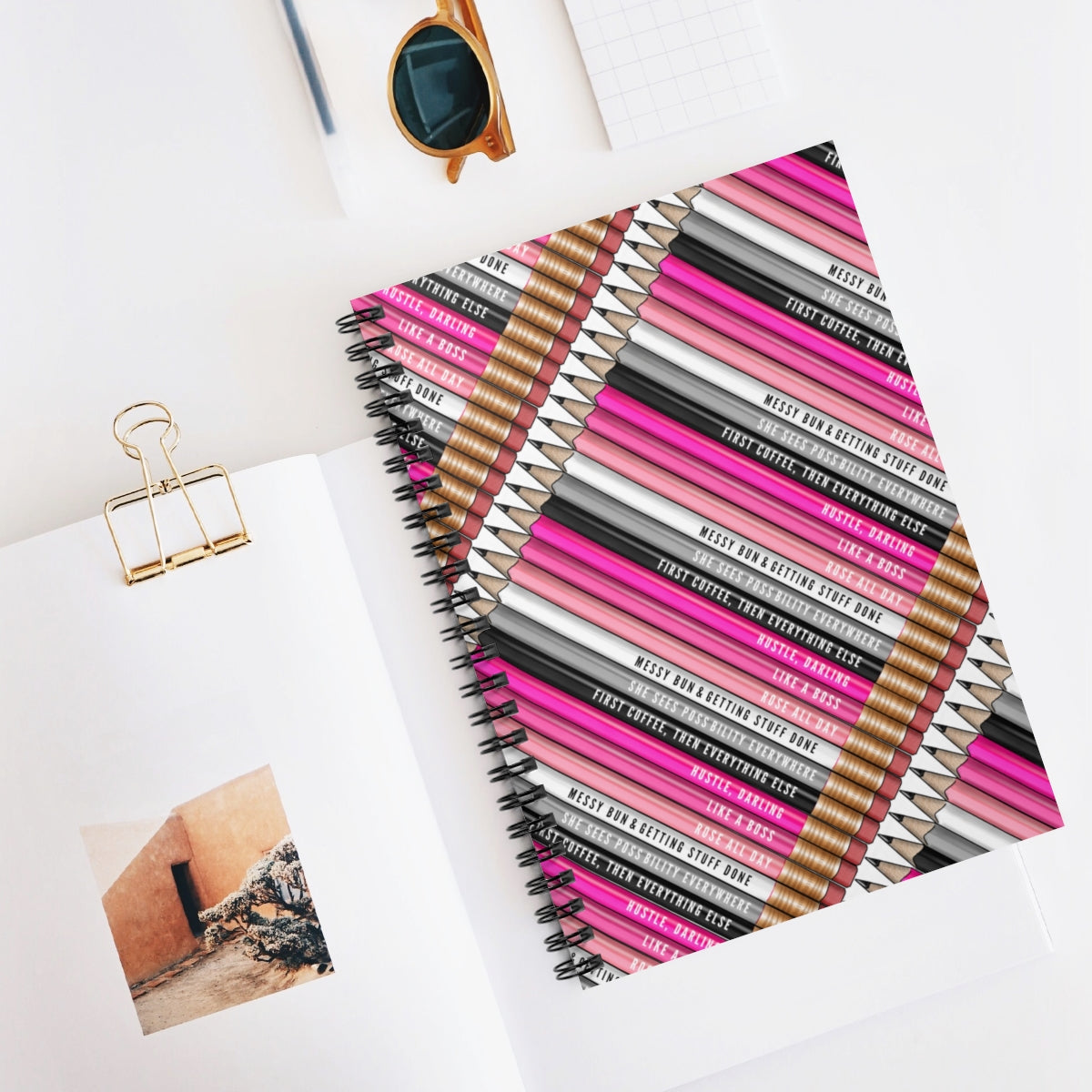 Motivational Pencils Spiral Notebook