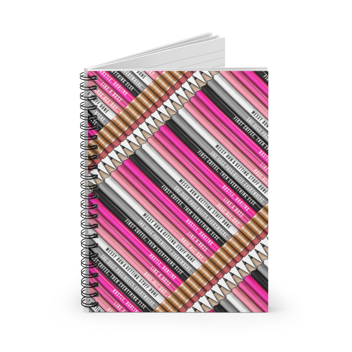 Motivational Pencils Spiral Notebook
