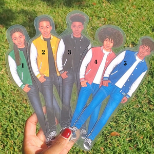 Build Your Own Brown Boy Bookmark set