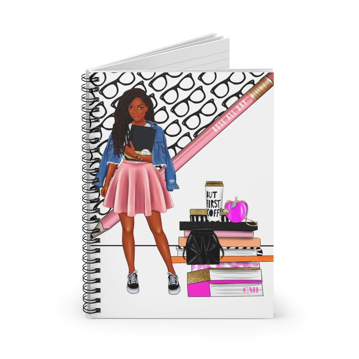 Rose All Day Spiral Notebook